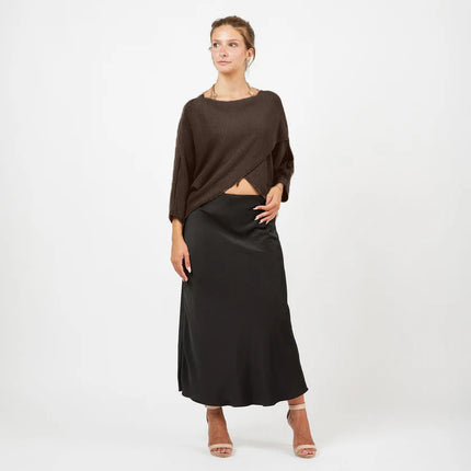 [MIXMUSE.NOHO] Top Aurora asimmetrico in maglia leggera