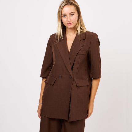 [MIXMUSE.NOHO]Completo con blazer a maniche a tre quarti e shorts