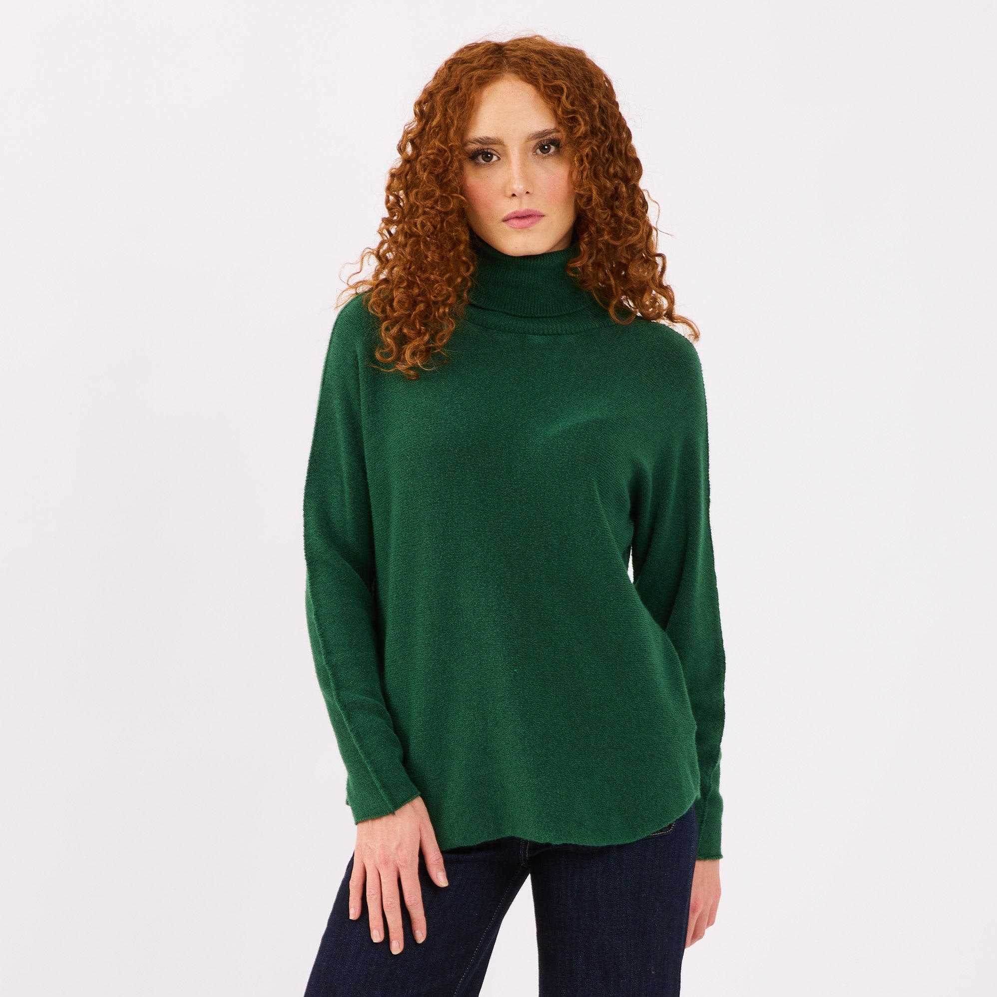 [MIXMUSE] Charlie Max, Maglia Lunga Con Collo Alto Curvy