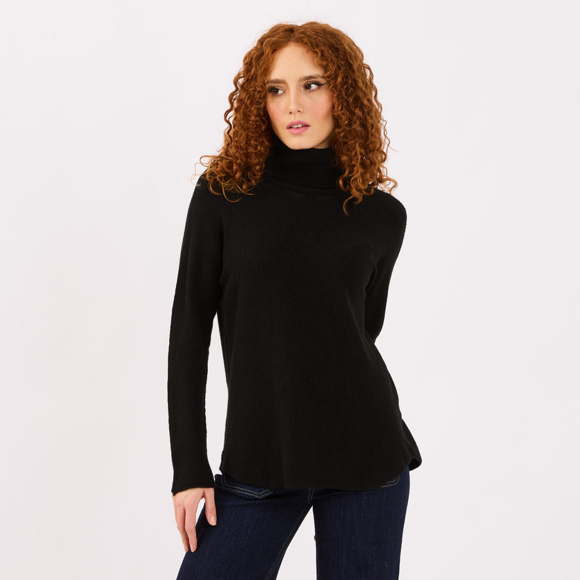 [MIXMUSE] Charlie Max, Maglia Lunga Con Collo Alto Curvy