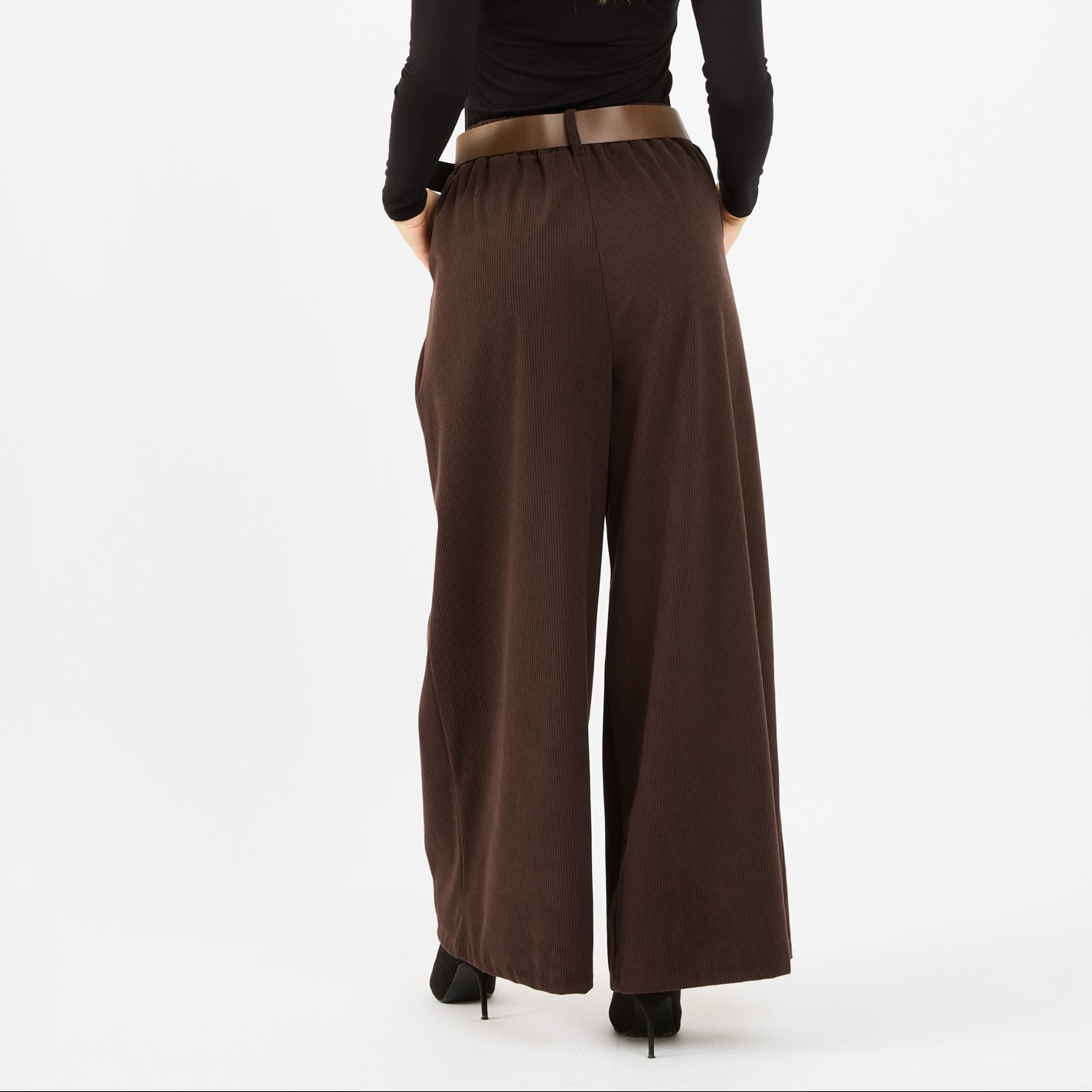 [MIXMUSE.NOHO] Pantaloni Dea in Velluto a Coste con Cintura