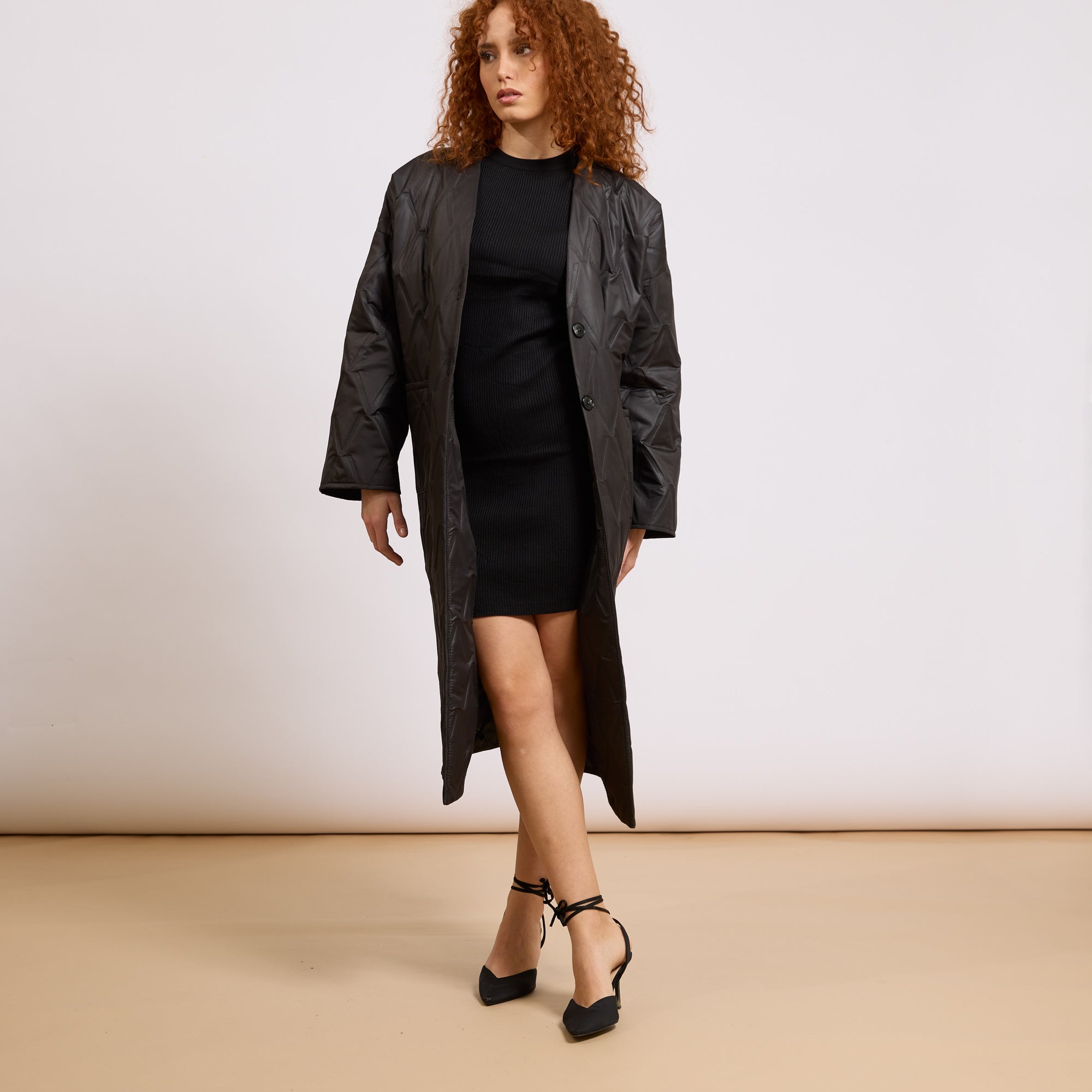 [MIXMUSE.COUTURE] Piumino Lungo Trapuntato