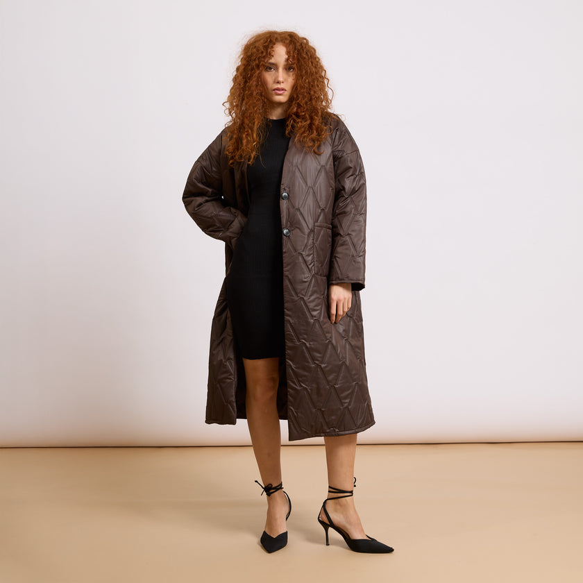 [MIXMUSE.COUTURE] Piumino Lungo Trapuntato