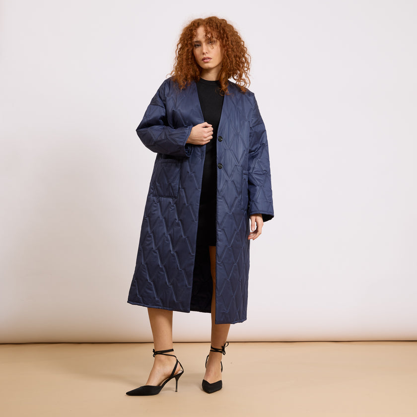 [MIXMUSE.COUTURE] Piumino Lungo Trapuntato