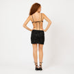 [MIXMUSE.SOUL] Vestito corto con paillettes e cut-out laterale