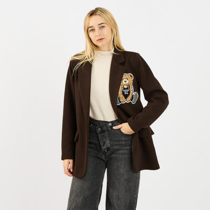 [MIXMUSE.NOHO] Blazer Teddy Patch