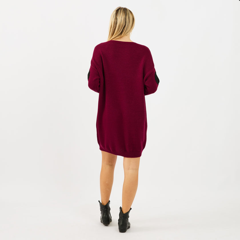 [MIXMUSE.COUTURE] Vestito Love, In Maglia Con Cuori