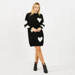 [MIXMUSE.COUTURE] Vestito Love, In Maglia Con Cuori