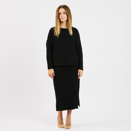 [MIXMUSE.COUTURE] Set 2 pezzi Laura, Vestito Lungo e  Maglia A Costine