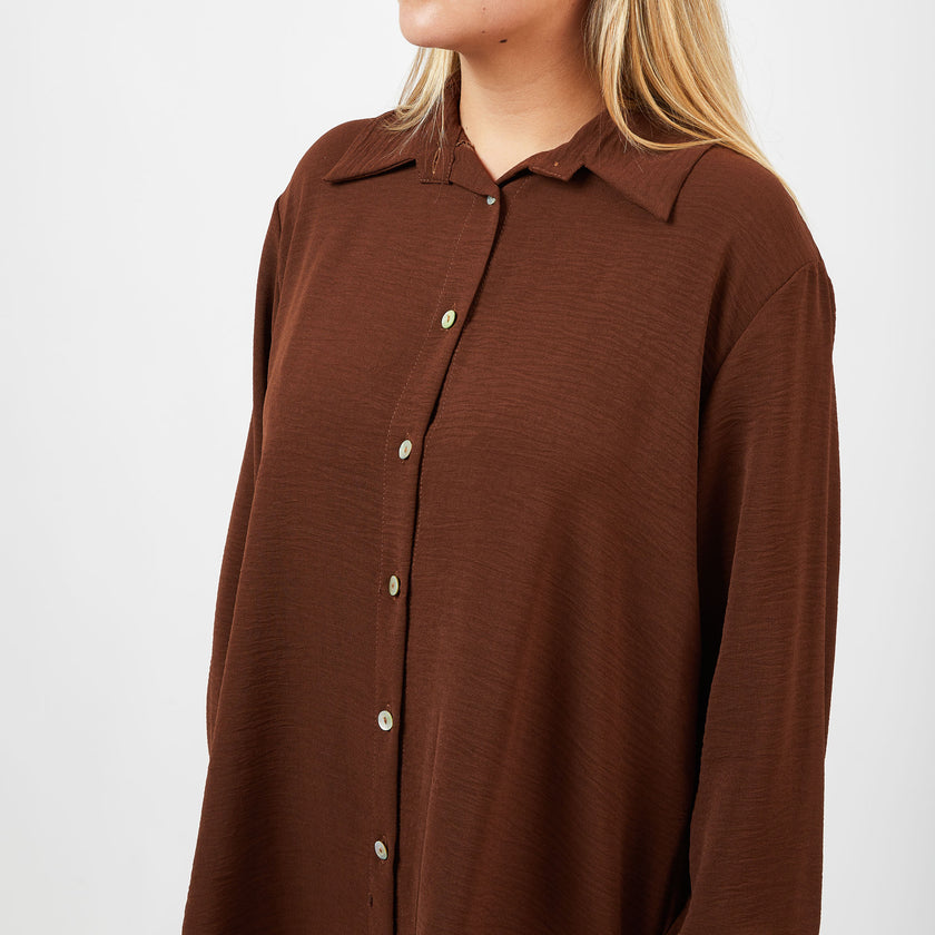 [MIXMUSE.COUTURE] Completo elegante in camicia e pantalone palazzo morbido comodo