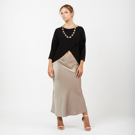 [MIXMUSE.NOHO] Top Aurora asimmetrico in maglia leggera