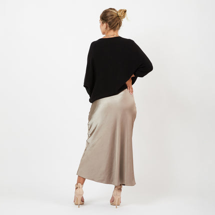 [MIXMUSE.NOHO] Top Aurora asimmetrico in maglia leggera