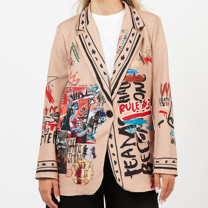 [MIXMUSE.NOHO] BLAZER CON STAMPE