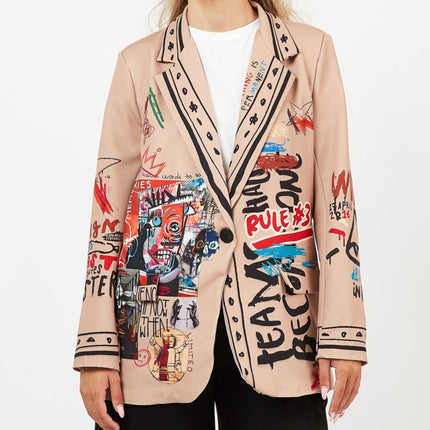 [MIXMUSE.NOHO] BLAZER CON STAMPE