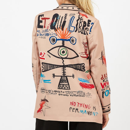 [MIXMUSE.NOHO] BLAZER CON STAMPE