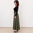 [MIXMUSE.COUTURE] Gonna In Ecopelle Con Cintura Regolabile In Vita
