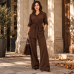 [MIXMUSE.COUTURE] Trouser Set With Shirt And Drawstring Waist