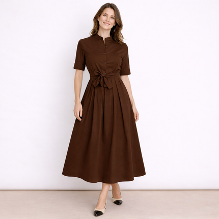 [MIXMUSE.COUTURE] Jolie, Vestito Chemisier Con Cintura