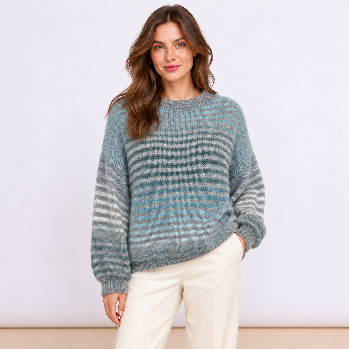 [MIXMUSE.SOUL] Maglione Multicolor A Righe
