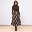 [MIXMUSE.COUTURE] Gonna Svasata Tartan Con Cintura