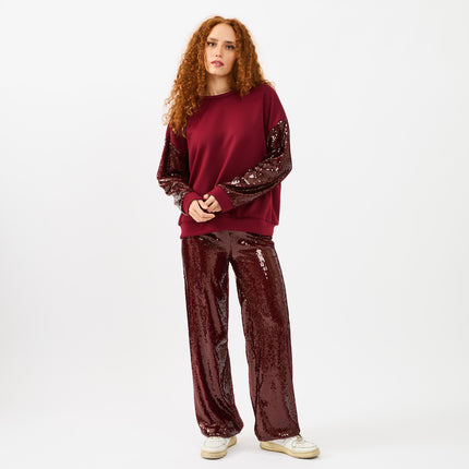 [MIXMUSE.NOHO] Completo Felpa E Pantaloni Paillettes