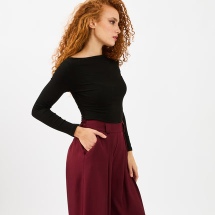 [MIXMUSE.COUTURE] Pantaloni a Vita Alta e Gamba Larga