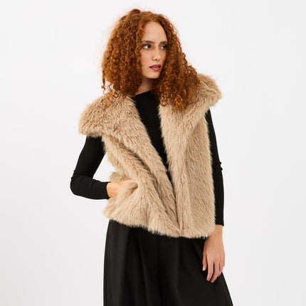 [MIXMUSE.NOHO] Gilet In Ecopelliccia