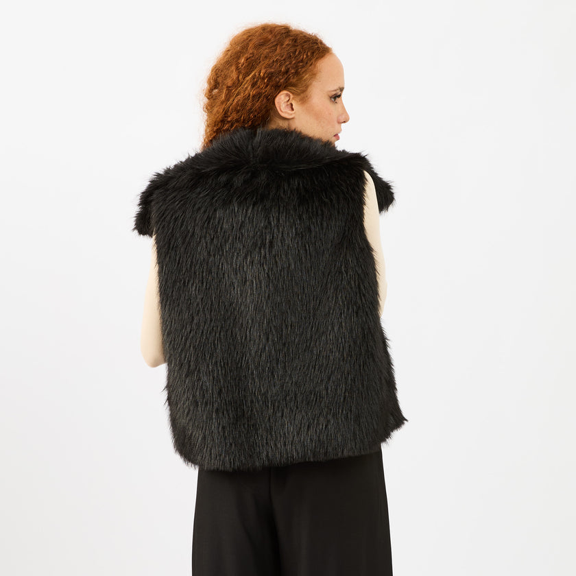 [MIXMUSE.NOHO] Gilet In Ecopelliccia