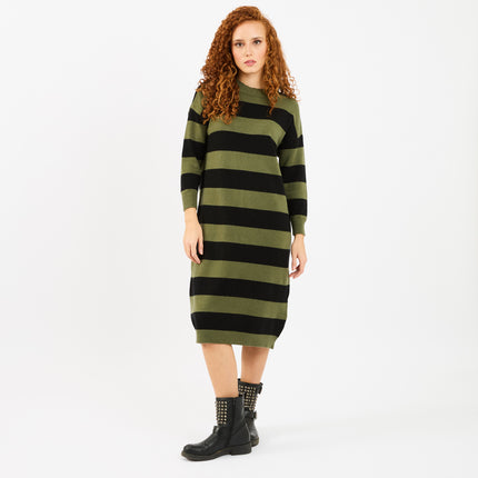 [MIXMUSE.NOHO] Vestito In Maglia A Righe