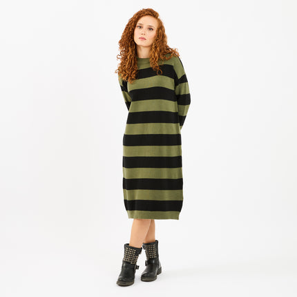 [MIXMUSE.NOHO] Vestito In Maglia A Righe