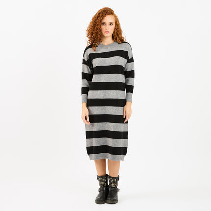 [MIXMUSE.NOHO] Vestito In Maglia A Righe