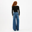 [MIXMUSE.NOHO] Jeans Palazzo Con Brillantini
