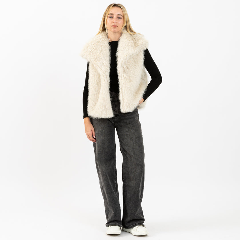 [MIXMUSE.NOHO] Gilet In Ecopelliccia