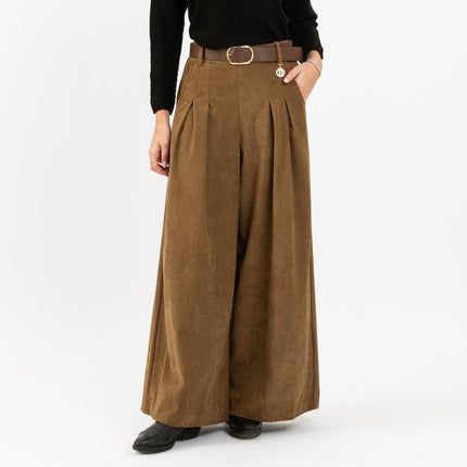 [MIXMUSE.NOHO] Pantaloni Dea in Velluto a Coste con Cintura