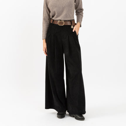 [MIXMUSE.NOHO] Pantaloni Dea in Velluto a Coste con Cintura