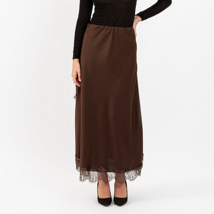 [MIXMUSE.COUTURE] Gonna Lunga in Raso con Pizzo