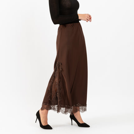 [MIXMUSE.COUTURE] Gonna Lunga in Raso con Pizzo