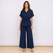 [MIXMUSE] Capri, Completo Camicia Con Coulisse In Vita E Pantalone Coordinato