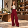 [MIXMUSE] Priscilla, Pantalone Con Pinces E Vita Elasticizzata