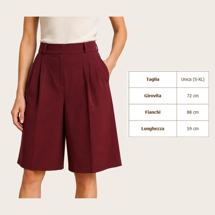 [MIXMUSE.COUTURE] Bon Ton, Bermuda Con Pince