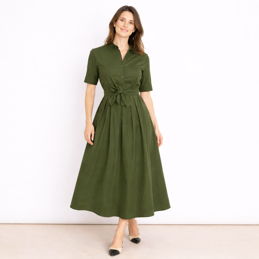 [MIXMUSE.COUTURE] Jolie, Vestito Chemisier Con Cintura