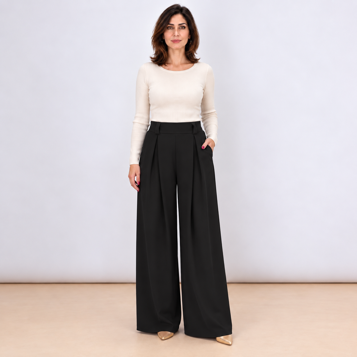 [MIXMUSE.COUTURE] Elegante broek met plooien