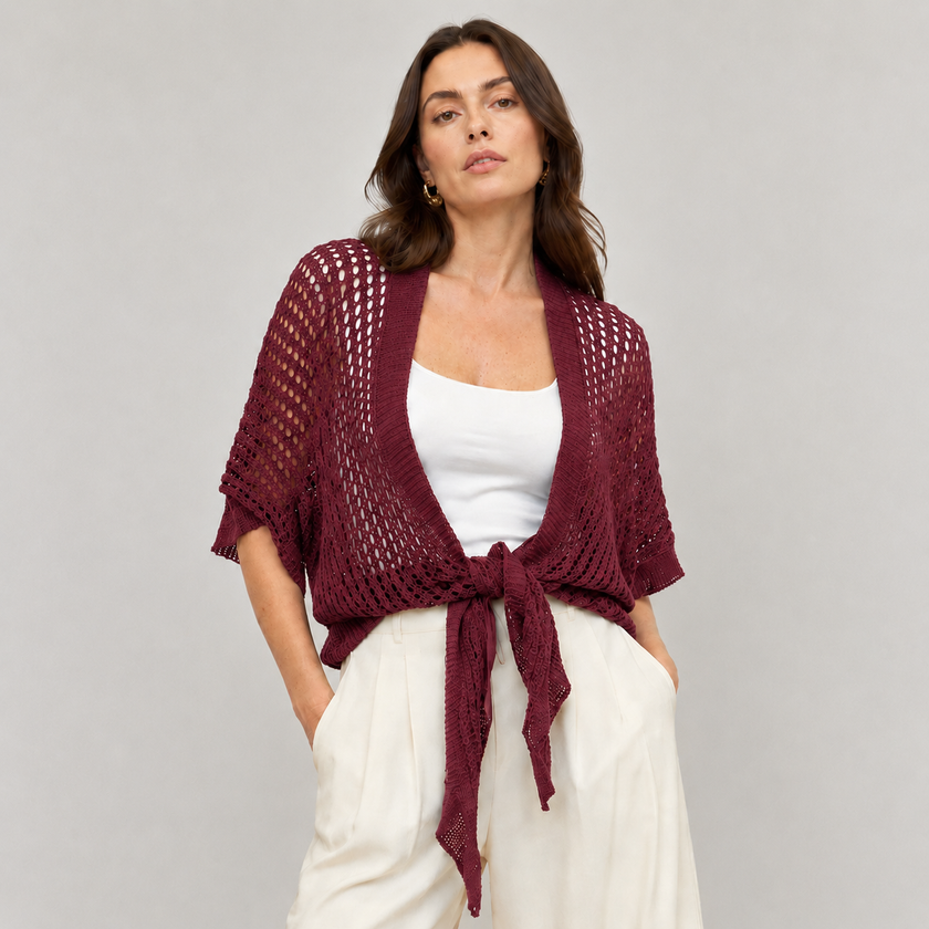 [MIXMUSE.COUTURE] Portofino, Cardigan A Rete