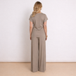 [MIXMUSE.NOHO] Lea, Completo Con Pantalone Fluido E Maglia Con Fiocco