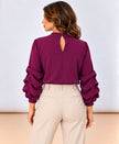 [MIXMUSE.NOHO] Elodie, Camicia Con Volant Sulle Maniche