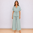 [MIXMUSE] Capri, Completo Camicia Con Coulisse In Vita E Pantalone Coordinato