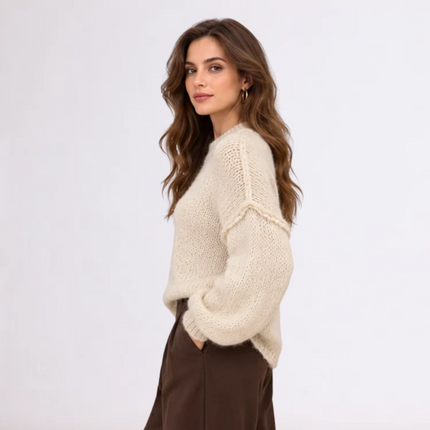 [MIXMUSE] Maglione Oversize In Maglia Morbida