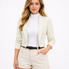 [MIXMUSE.COUTURE] Rue Cambon, Blazer Cropped Con Maniche Drappeggiate