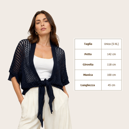 [MIXMUSE.COUTURE] Portofino, Cardigan A Rete