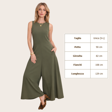 [MIXMUSE.NOHO] Stella, Tuta Pantalone Lunga Smanicata